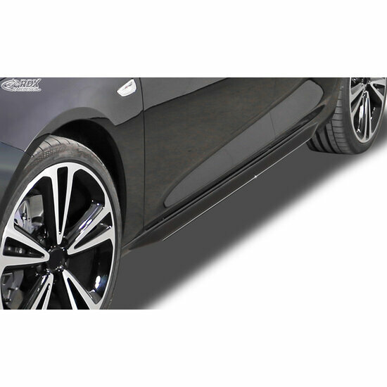 Sideskirts &#039;Slim&#039; passend voor Audi A5 Coupe/Cabrio/Sportback 2008-2017 (ABS zwart glanzend)