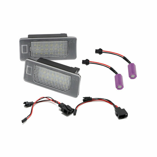 Set LED Nummerplaatverlichting passend voor Audi/Volkswagen/Skoda/Porsche diverse modellen