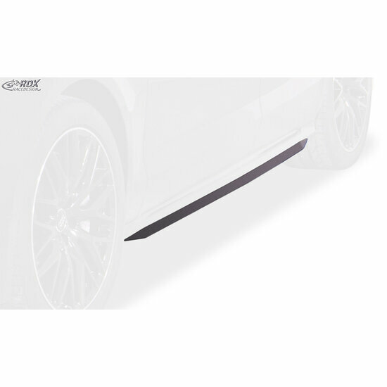 Sideskirts &#039;Slim&#039; passend voor Audi A8 (4H) 2010-2017 (ABS zwart glanzend)