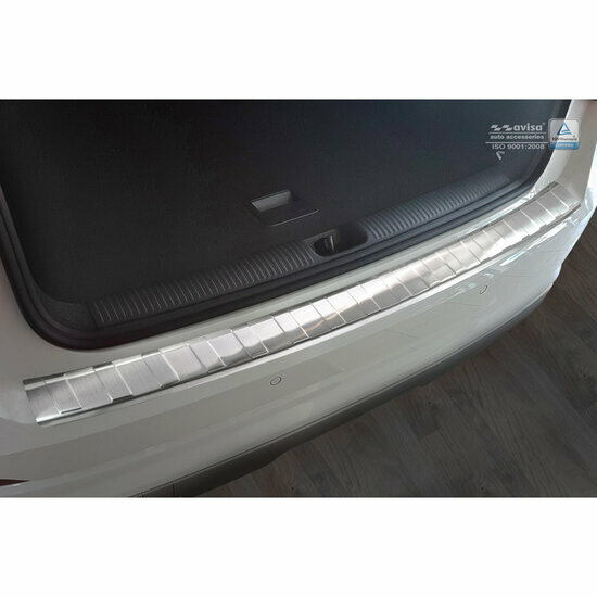 RVS Achterbumperprotector passend voor Audi Q2 2016-2020 &#039;Ribs&#039;