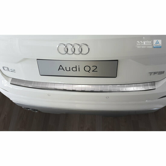 RVS Achterbumperprotector passend voor Audi Q2 2016-2020 &#039;Ribs&#039;