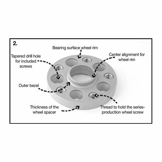 H&amp;R DRA-Systeem Spoorverbrederset 40mm per as - Steekmaat 5x100 - Naaf 57,1mm - Boutmaat M14x1,5 - passend voor Audi/Seat/Skoda/Volkswagen