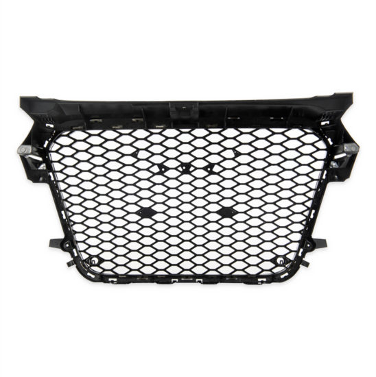 Glanzend zwarte grill honingraad passend voor Audi A1 8x model 2011 - 2015