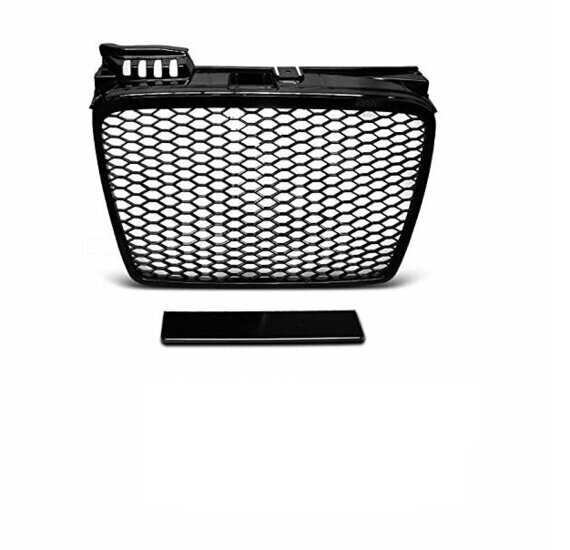 Glanzend zwarte grill honingraad passend voor Audi A4 B7 model 2004 - 2007