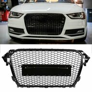 Glanzend zwarte grill passend voor Audi A4 B8 fase 2 model 2011-2015