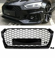 Glanzend zwarte grill passend voor Audi A5 en S5 model 2016 - 2020