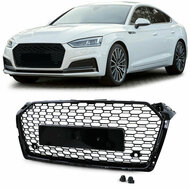 Glanzend zwarte grill honingraad passend voor Audi A5 F5 model 2016 - 2019