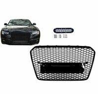 Glanzend zwarte grill honingraad passend voor Audi A5 facelift model 2011 - 2016