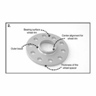 H&amp;R DR-Systeem Spoorverbrederset 40mm per as - Steekmaat 5x100/112 - Naaf 57,1mm - Boutmaat M14x1,5 - passend voor Audi/Seat/Skoda/Volkswagen