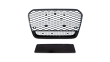 Glanzend zwarte grill honingraad passend voor Audi A6 C7 model 2011 - 2015 