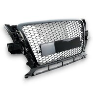 Glanzend zwarte grill honingraad passend voor Audi Q5 model 2008 - 2011