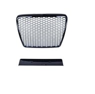 Glanzend zwarte grill honingraad passend voor Audi A6 C6 facelift model 2008 - 2011